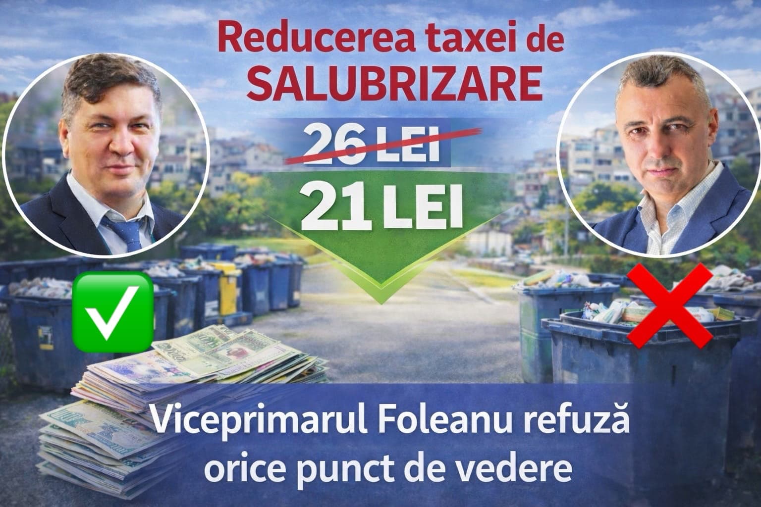 Menabit Ozghiun cere reducerea taxei de la 26 la 21 lei. Foleanu refuză orice punct de vedere